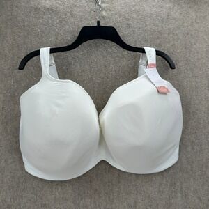 NWT Cacique Balconette Bra 42K White Lightly Lined Smooth Modern Collection